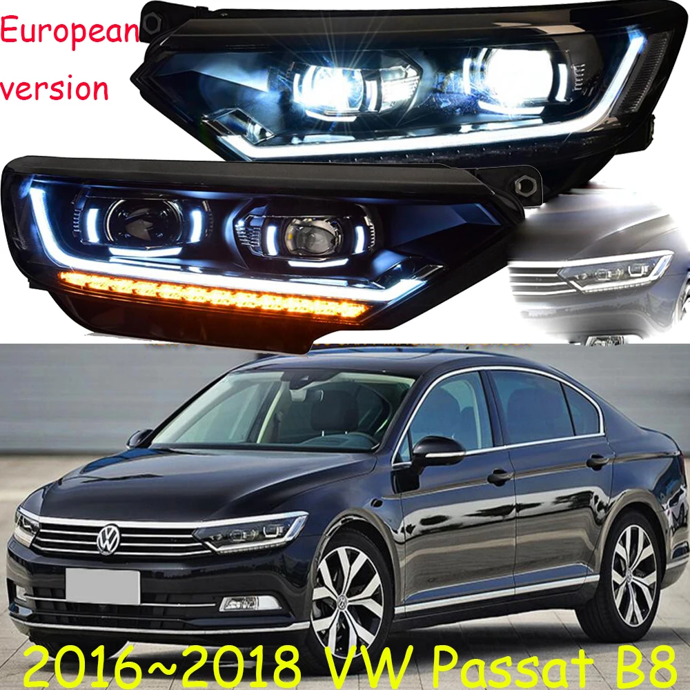 2 шт. автомобильный Стайлинг для Passat B8 фар 2017 ~ 2018 Magotan фары DRL Hid фара ангельский