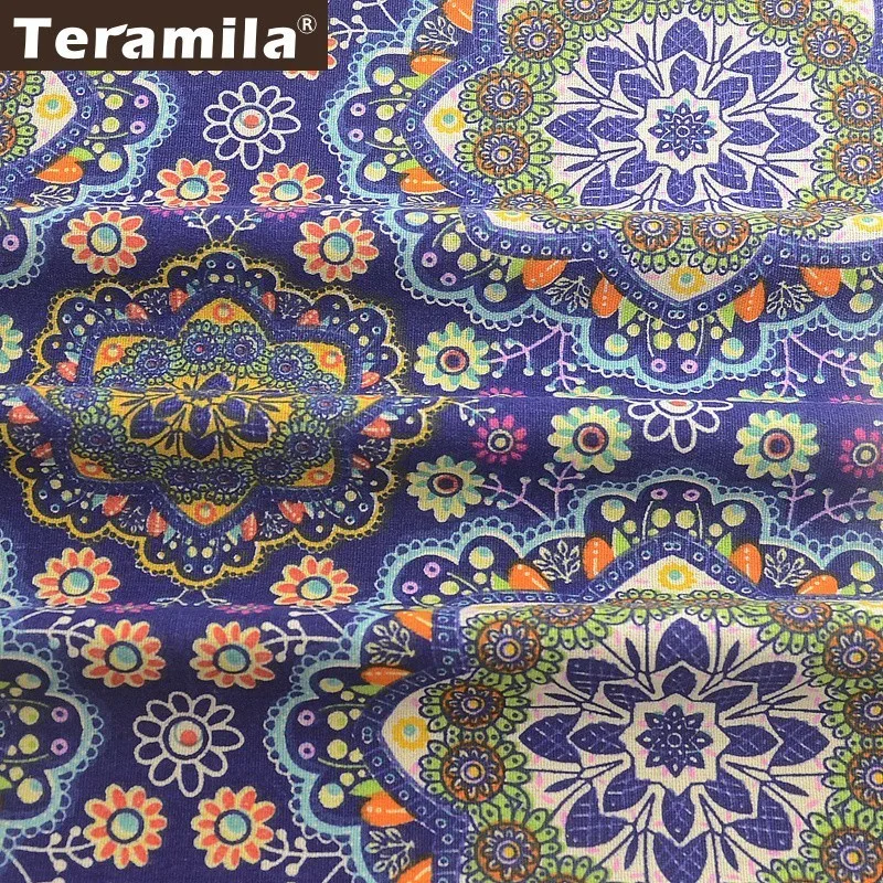Ткань Teramila хлопковая и льняная ткань метров Анкара африканская Telas Tissu шторы