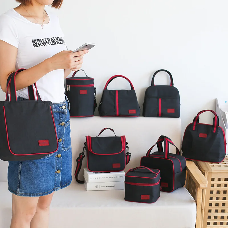 Утолщенная сумка из ткани Оксфорд изоляционная холодная двойная Портативная