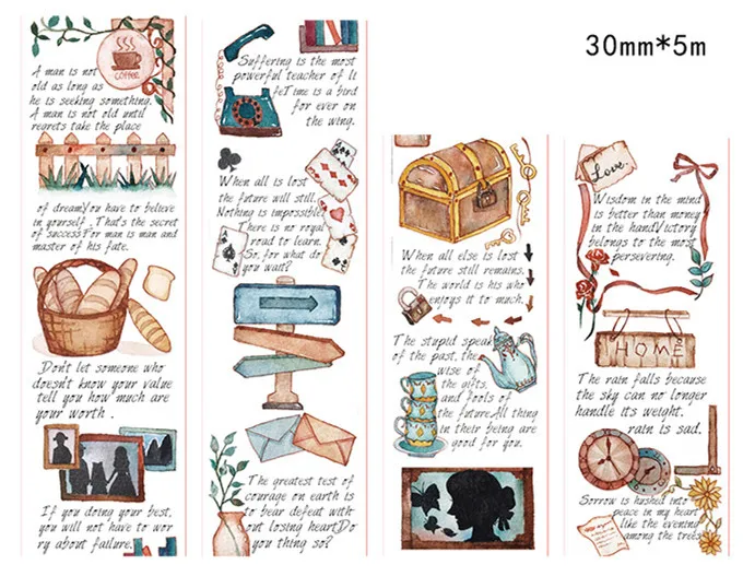 Enghlish letter Красивая 30 мм* 5 м Высокое качество washi клейкая лента/Винтаж штамп и Enghlish письмо маскировки Япония лента washi - Цвет: Enghlish letter