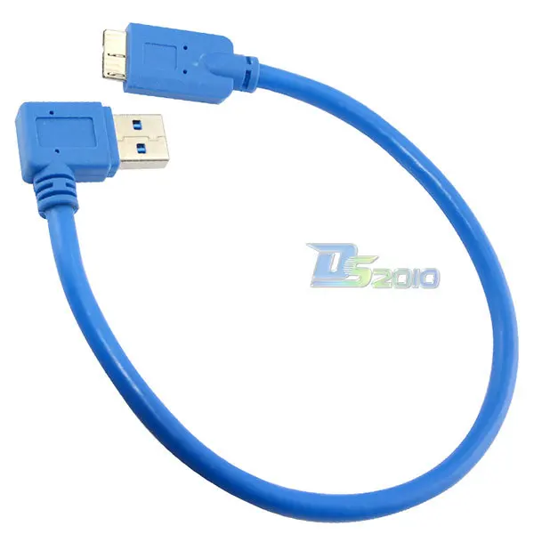 Высокое качество 11 &quot30 см USB 3 0 левый угловой A штекер Micro B 10 PIN удлинитель |