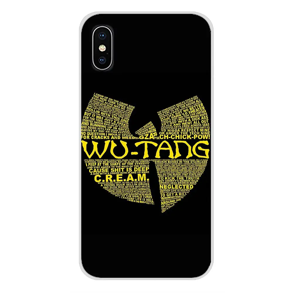 Силиконовый чехол для телефона Apple iPhone X XR XS MAX 4 4S 5 5S 5C SE 6 6S 7 8 Plus ipod touch Wu Tang Clan Hip Hop Rap