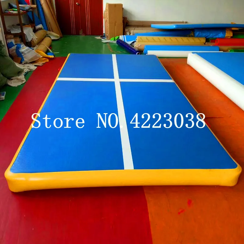 Pаспродажа Воздушная дорожка 8*2*0,2 м, 9 м, 10 м, коврик для акробатики, надувной коврик для гимнастики, воздушный напольный коврик с электрическим воздушны...