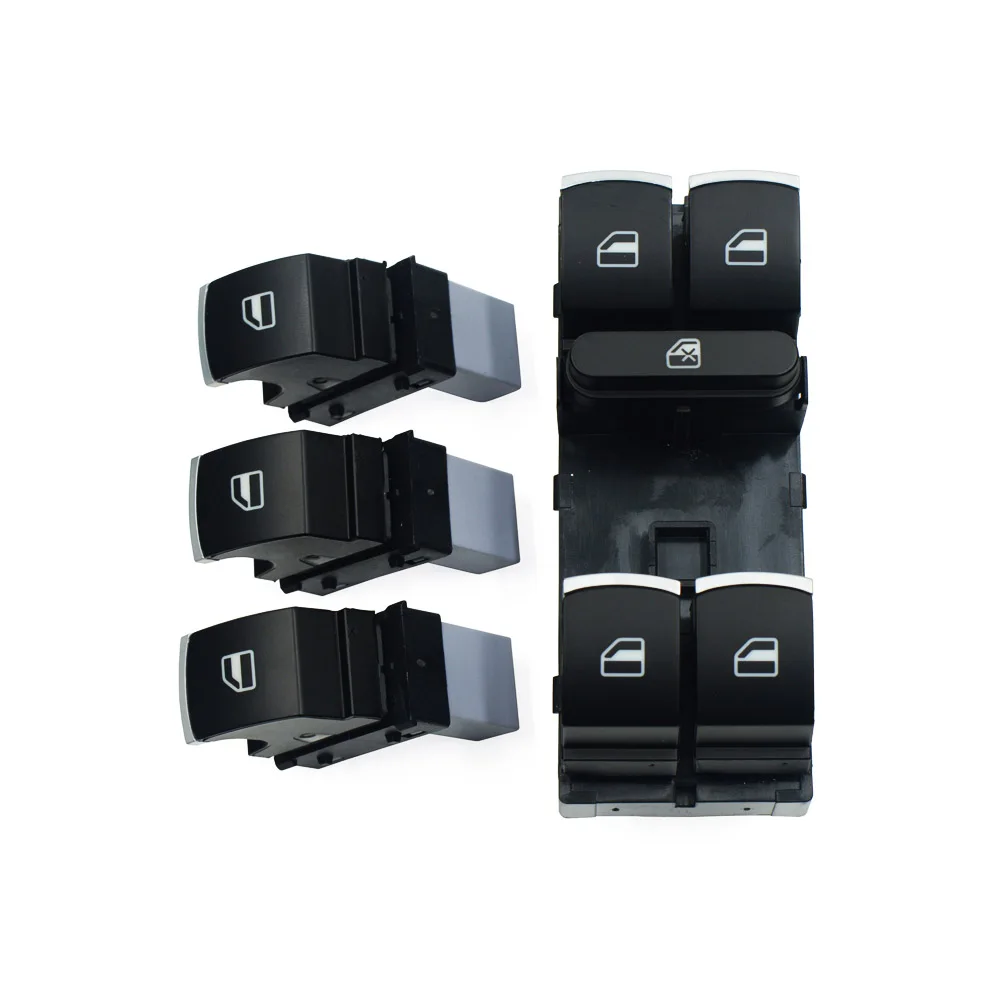 Кнопка управления стеклоподъемником для Volkswagen VW Golf MK5 6 Jetta Passat B6 Tiguan Rabbit Touran 5ND 959 857 5ND 959 855 - Цвет: Set