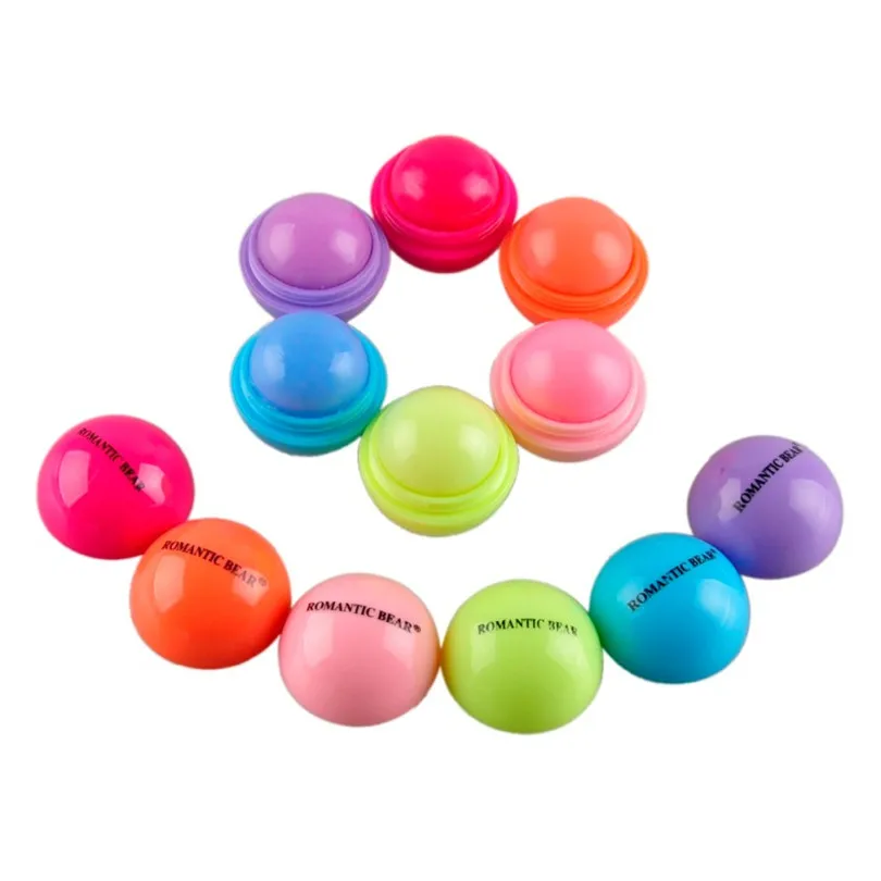 Thinkboo 1 шт круглый мяч Гладкий бальзам для губ фруктовый аромат Уход за губами Smacker