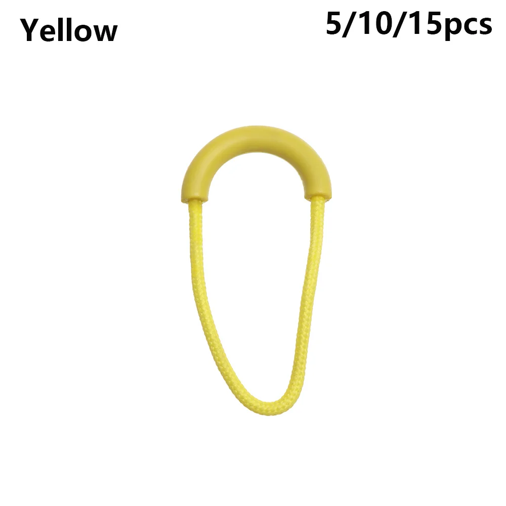 yellow 5 шт., сменный зажим на застежке-молнии, фиксатор на веревке, застежка-молния, сумка для путешествий, чемодан, палатка, рюкзак - Цвет: yellow