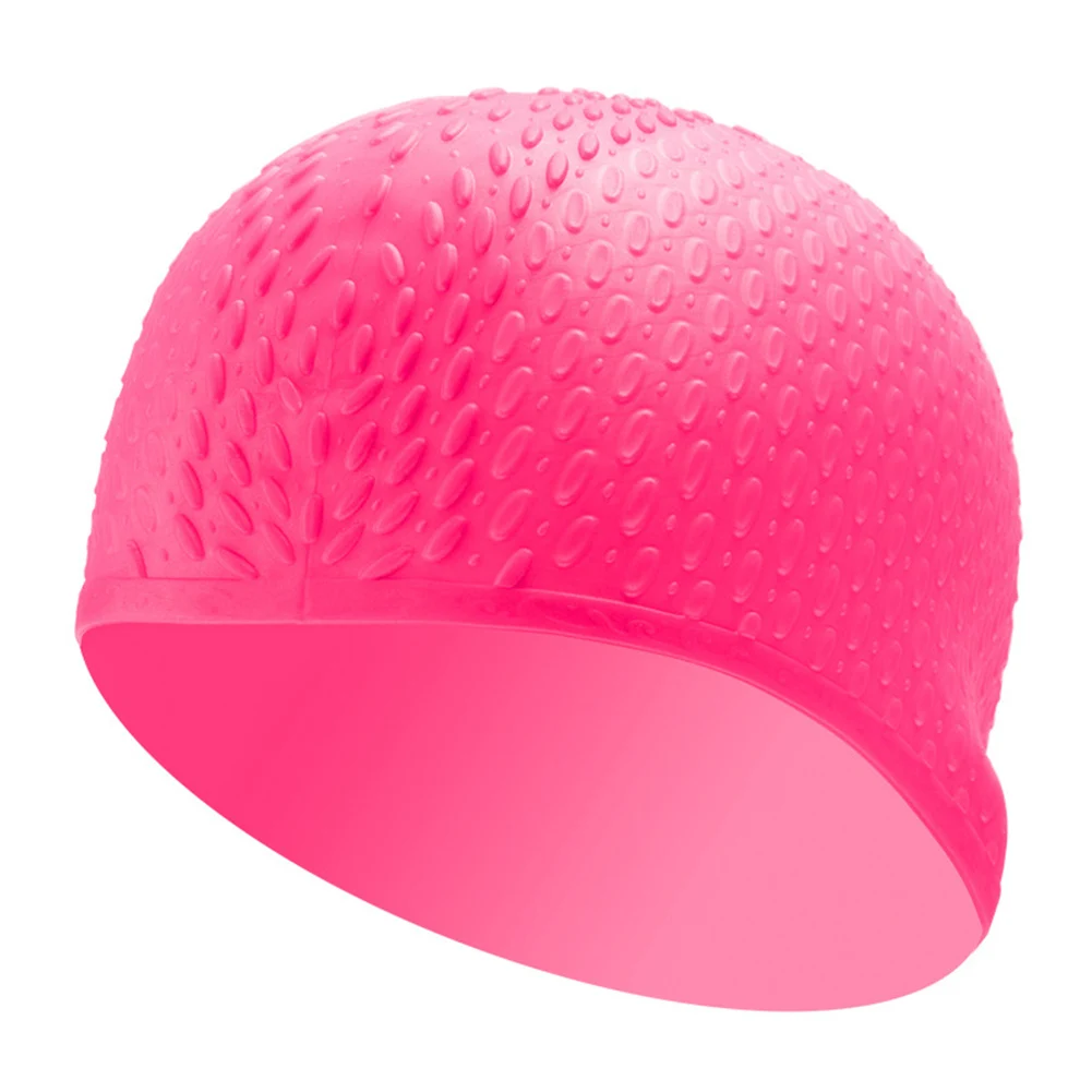 Unisex Swimming Cap Water Drop Pattern Silicone Swim Waterproof Hat For Ladies Women Men Bathing | Спорт и развлечения