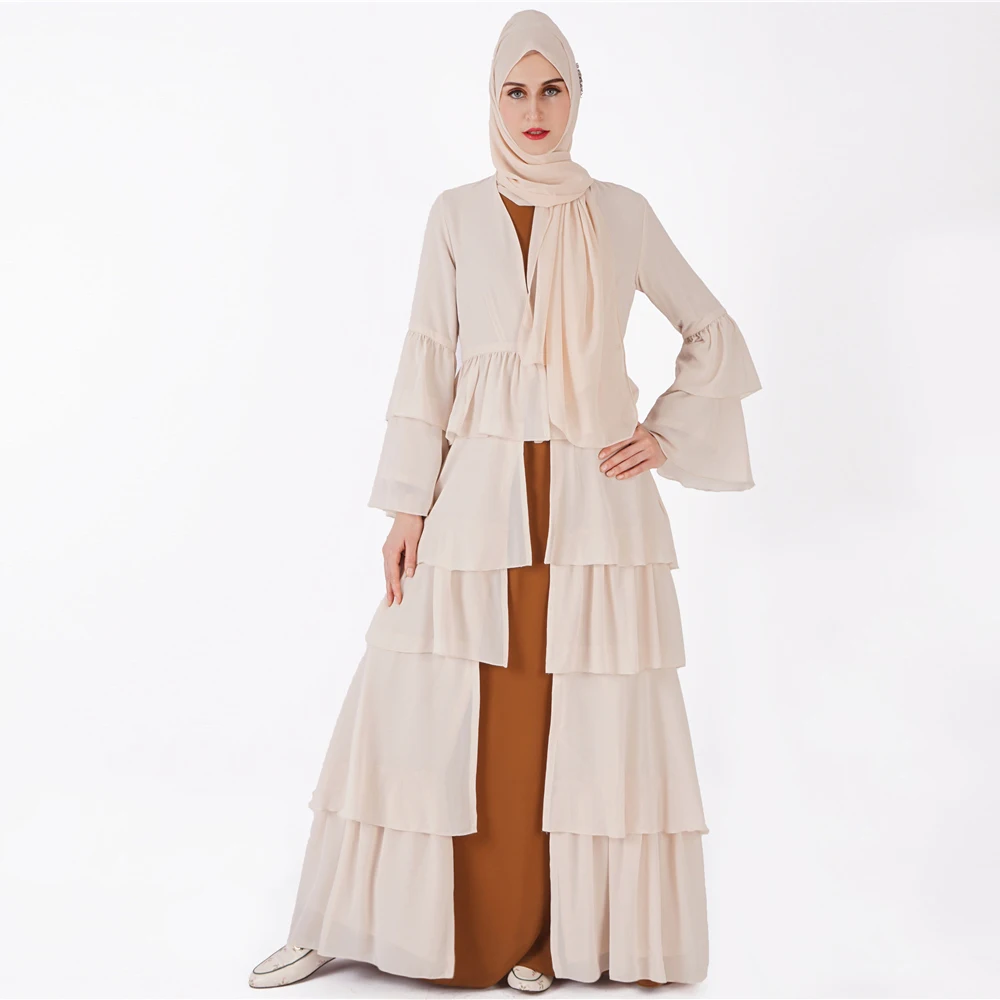 Повседневное удобное шифоновое платье Abaya Kaftan Турецкая Абая bu tang банджоу