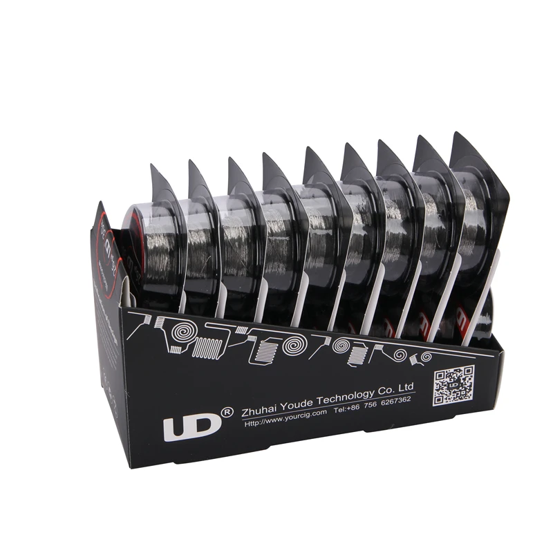 100% Оригинальный YOUDE UD нихромовый провод 24ga 26ga 28ga 30ft 10 м/рулон подходит для RDA/RBA