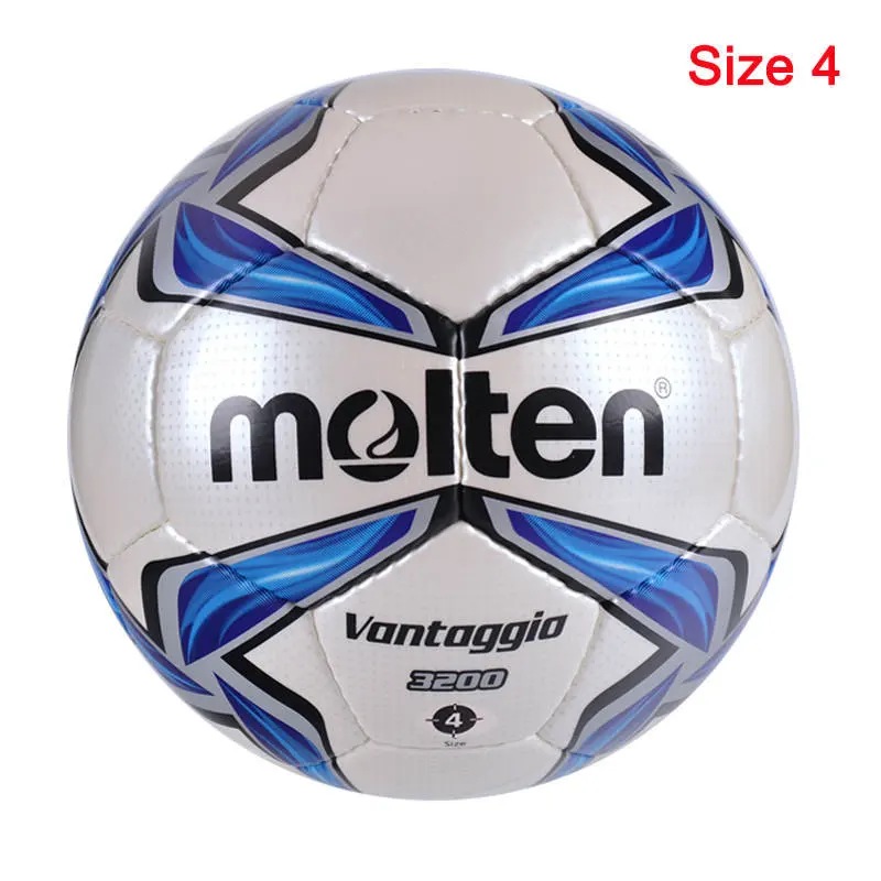 F4V3200 Blue Size 4 Футбольный мяч Расплавленный Размер 5 Размер 4 Профессиональный тренировочный футбольный мяч матча мяч PU/PVC материал спортивный bola futbol topu - Цвет: F4V3200 Blue Size 4