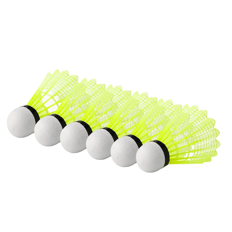 6 шт. нейлоновые воланы для занятий спортом|badminton ball|nylon shuttlecockshuttlecock badminton |