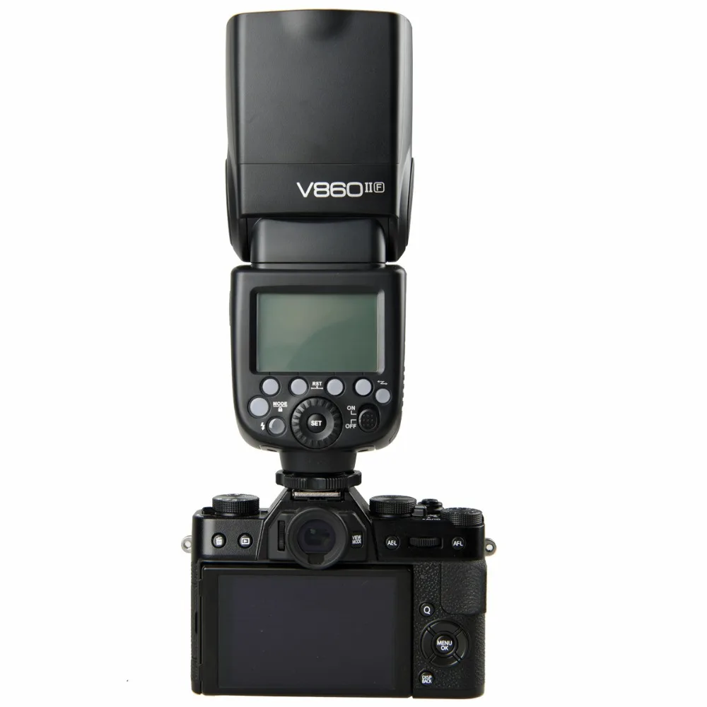 В наличии! Godox V860II F V860IIF Камера Вспышка Speedlite Strobe + X1TF передатчик для ЖК дисплея с