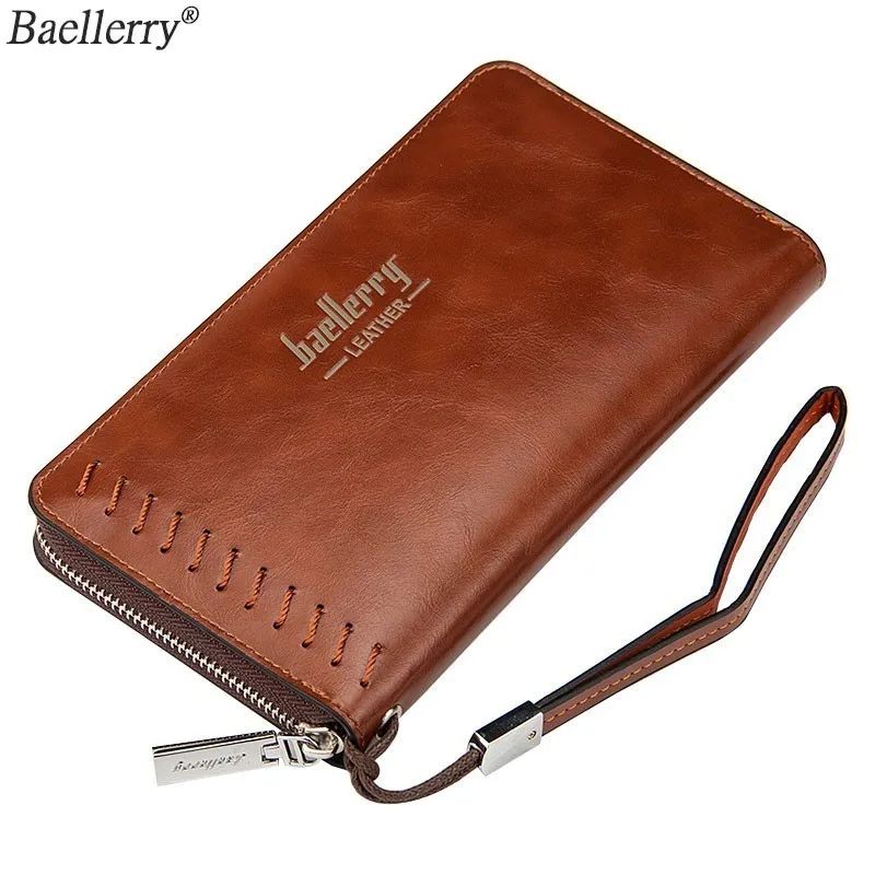 Винтажные мужские клатчи Baellerry кошелек мужской кожаный роскошный брендовый