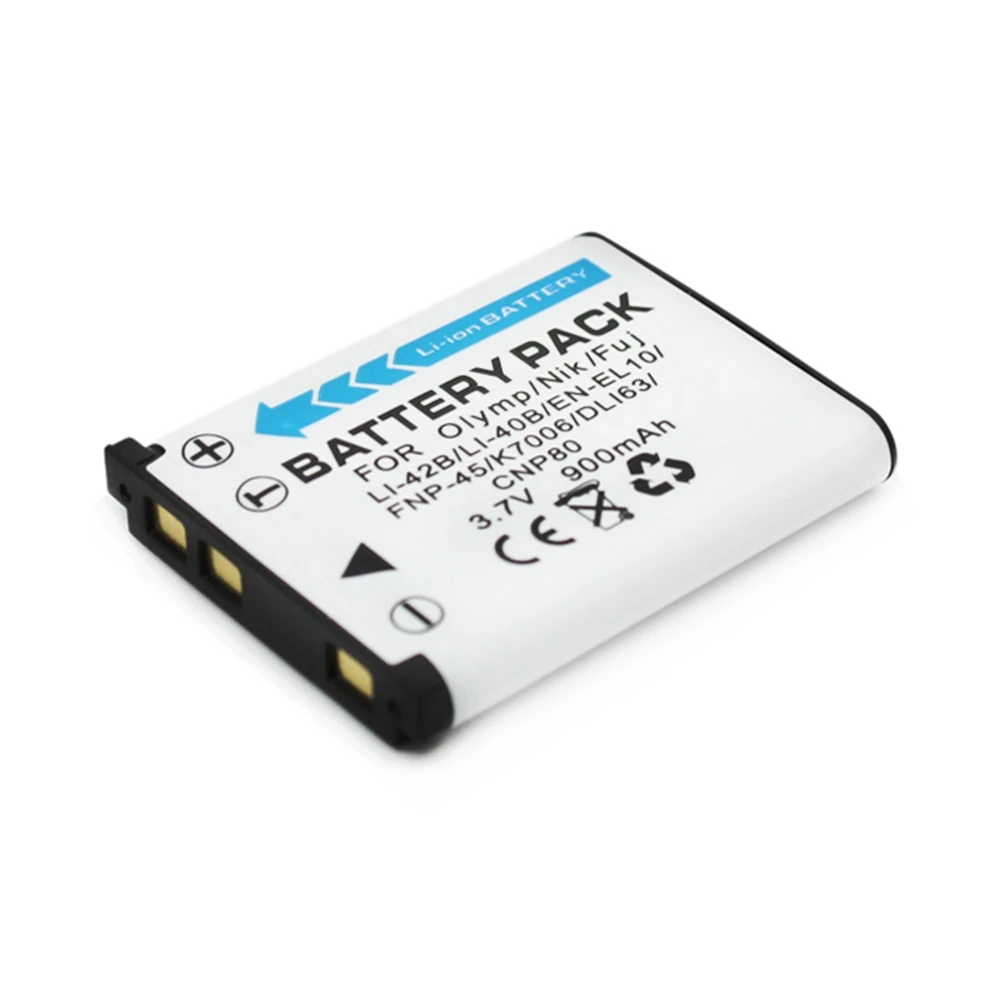 Аккумулятор WHCYonline для камеры Nikon S80 900 мА/ч S200 S203 S210 S220 S230 S500 с аккумулятором