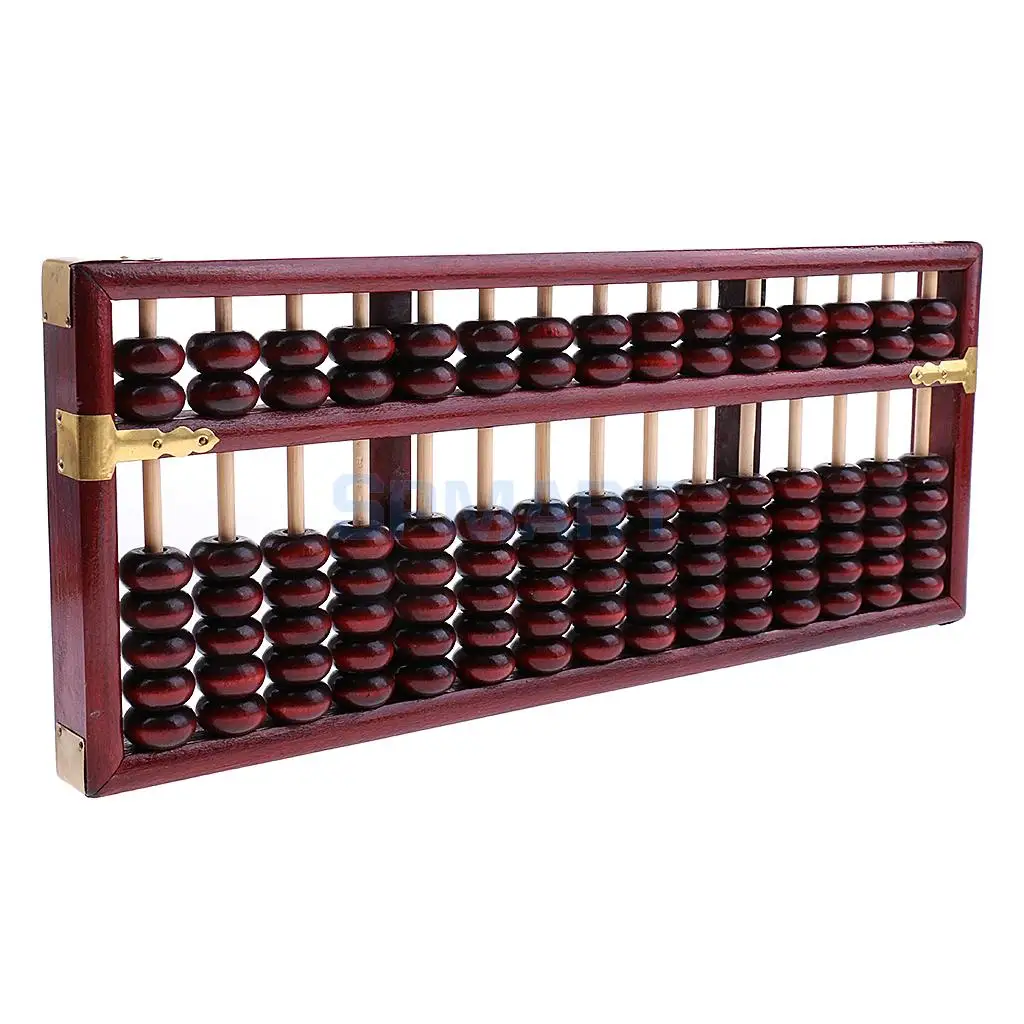 Винтажный деревянный 15 стержней арифметический Abacus китайский расчетный