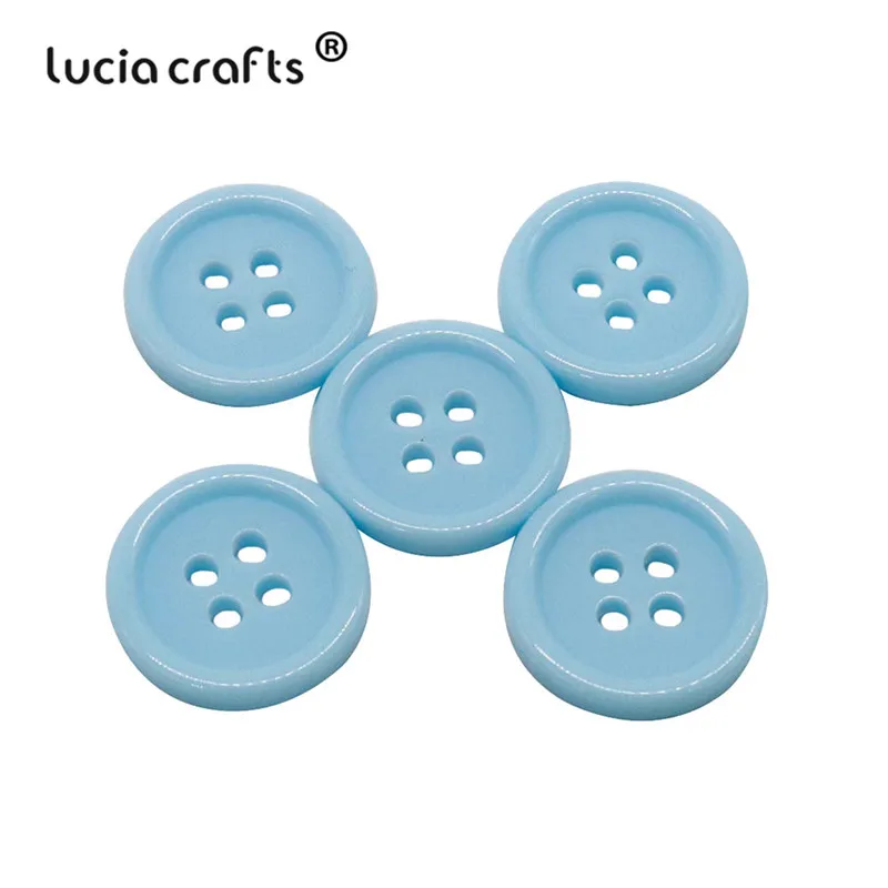 Lucia crafts 50/100 шт./лот одноцветные резиновые круглые плоские с оборота пластиковые кнопки DIY Швейные Детские аксессуары для рубашек, одежды E0401