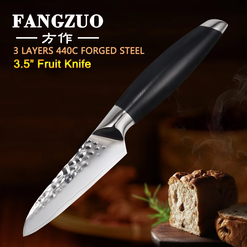 FANGZUO 440C кухонный нож из нержавеющей стали 3 5 дюйма для очистки овощей Кухонные
