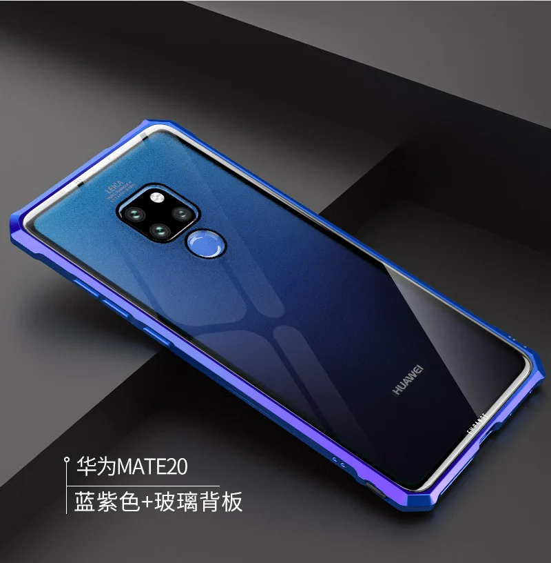OMEVE чехол из закаленного стекла для huawei mate 20 Lite mate 20 Pro чехол mate 20 металлическая рамка прозрачная стеклянная задняя крышка бампер для Maimang7