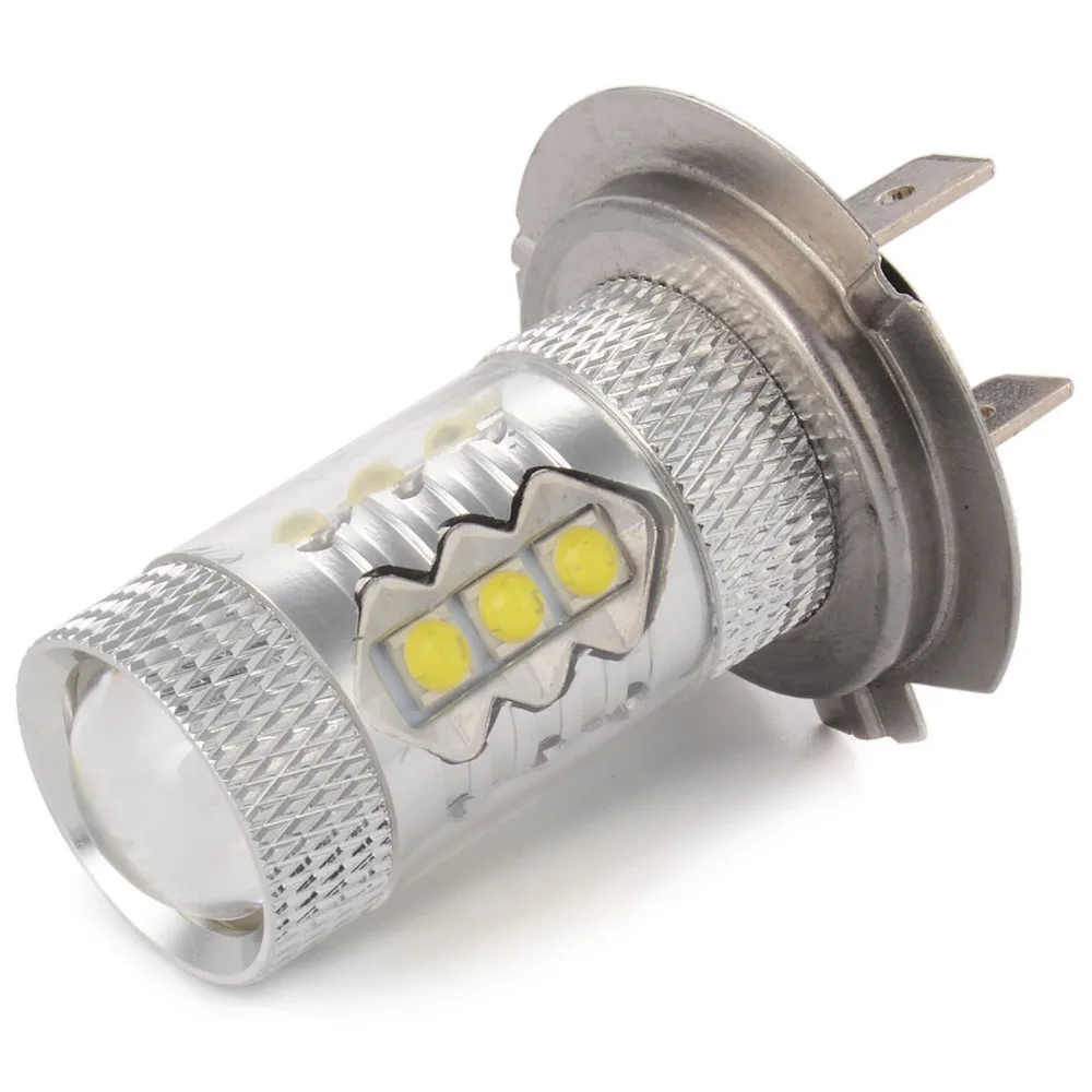 2 шт. H7 p43t/p45t 80 Вт CREE чипы светодиодный Алюминий чистый белый Противотуманные фары