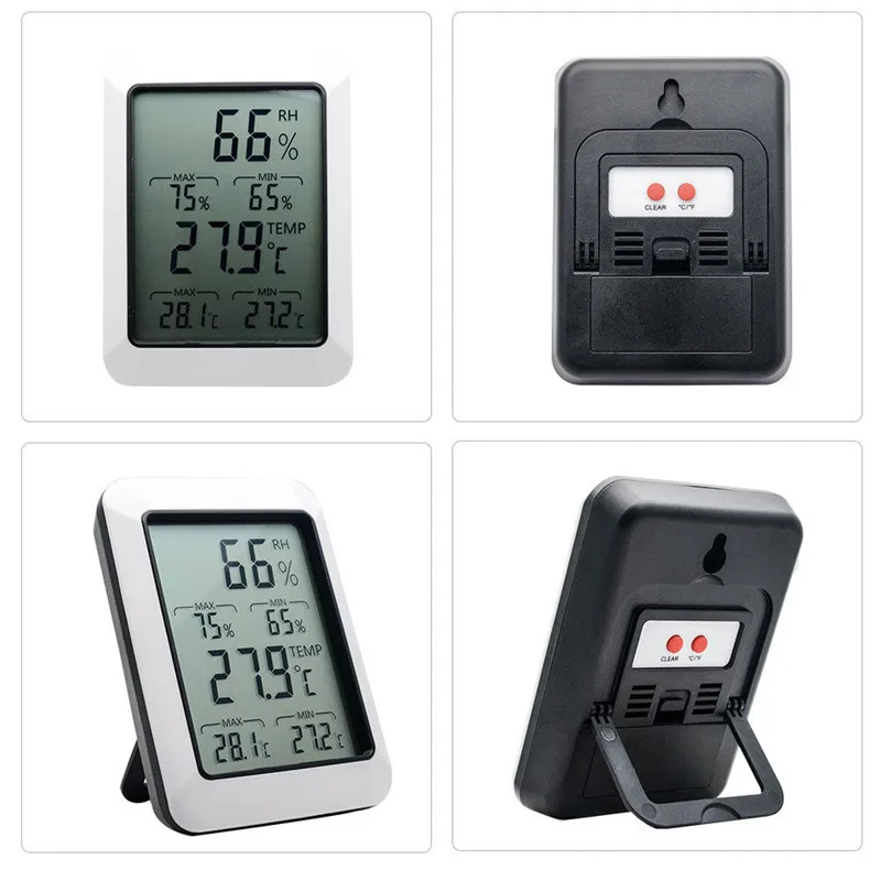 BSIDE Indoor Outdoor 2-in-1 Large LCD Screen Display Digital Humidity Temperature Thermometer Sensor Room Hygrometer Meter | Инструменты