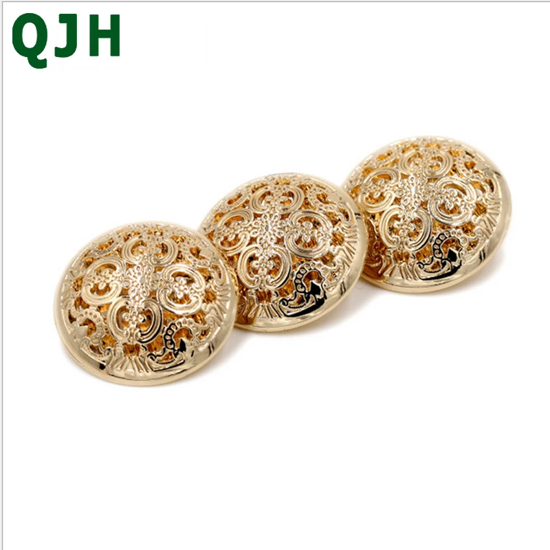 1 шт. Высококачественные золотые и черные винтажные металлические пуговицы DIY
