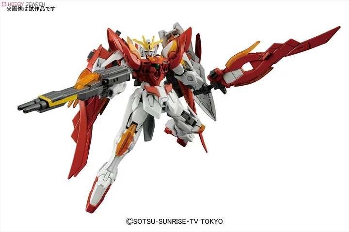 Игрушка конструктор Gundam Bandai HGBF 033 1/144 Wing gundam zero Honoo Gundam|Игровые фигурки и