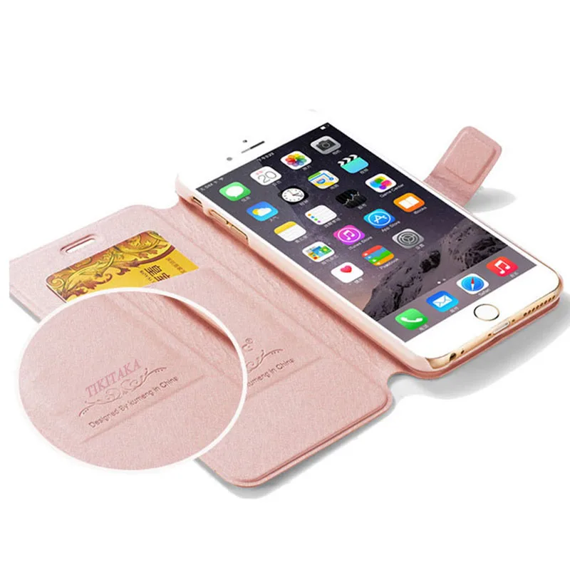 Кожаный чехол-бумажник Tikitaka с бантом и бабочкой для iPhone XS, 8, 7, 6, 6s Plus, флип-чехол с кристаллами и бриллиантами, s, чехол для iPhone 5 5S se
