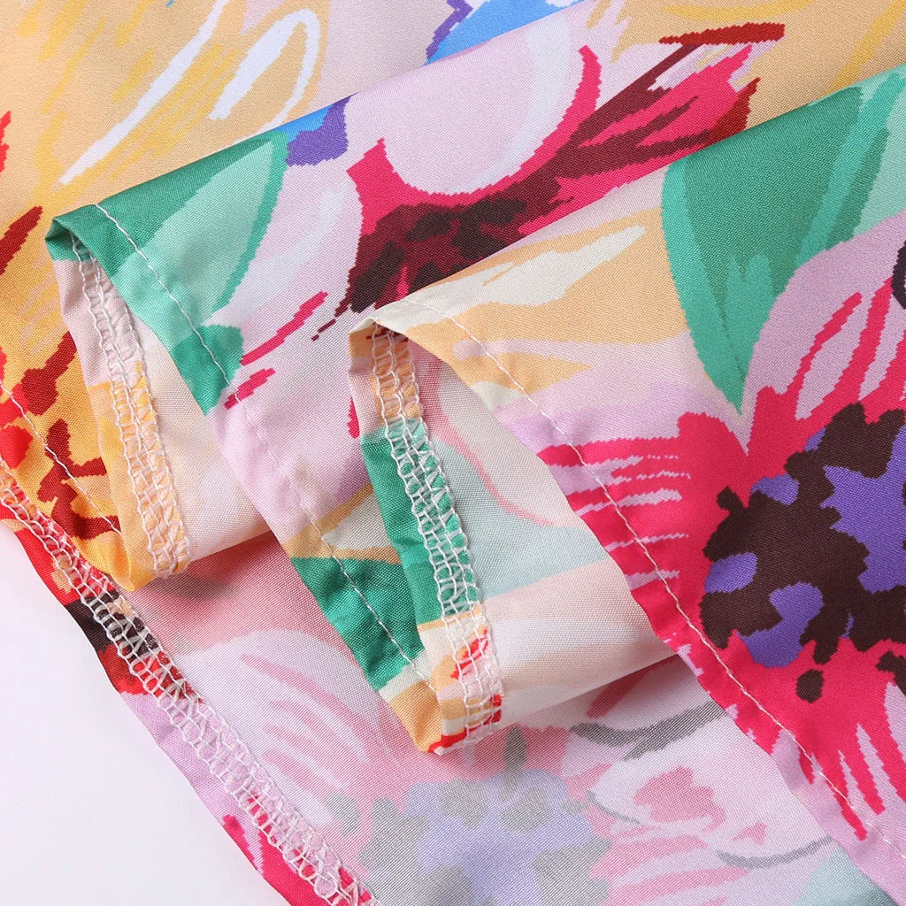 

Maxi dress women plus size new sundress MAXIORILL Vintage summer V Neck bohemian beach Sleeveless T-shirt dress