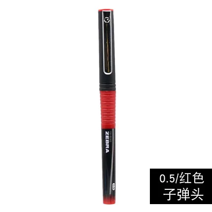 RED 05 5 шт Япония Зебра SX-60 с серебряным змеиным гелевая ручка 0,28/0,38/0,5 мм прямой жидкой Тип гелевая ручка JBH1 ручка - Цвет: RED 05