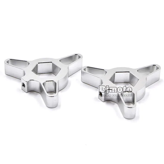 14mm silver 2 шт. универсальный мотоцикл 14 мм 17 мм 19 мм 22 мм CNC гоночная передняя вилка преднатяжные Регуляторы для Kawasaki Yamaha Suzuki Honda Ducati - Цвет: 14mm silver