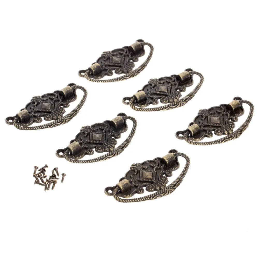 6 шт Винтаж шкаф ручки и антикварная мебель ручка дверная для двери кухонного