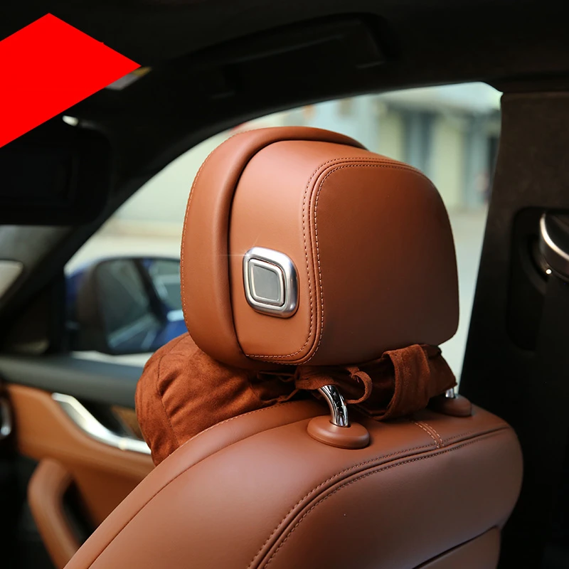 Interior Car Styling Matte Headrest Switch Button Cover Trim decoration Auto Accessories For Maserati Levante 2016-2018 | Автомобили и