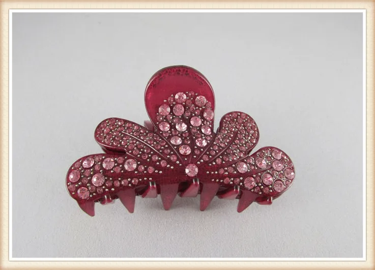 Полный Стразы 9 5 см большой Размеры Павлин Форма заколки для волос заколка