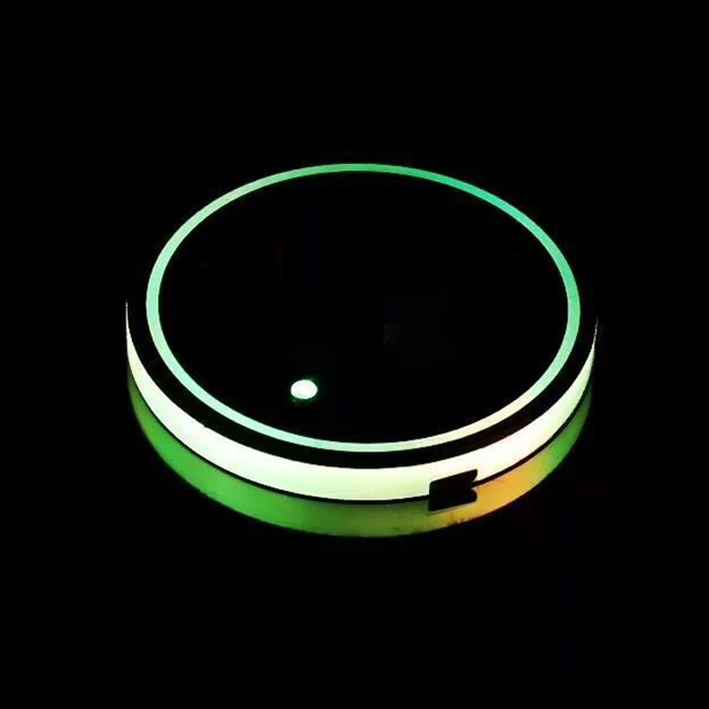 2 шт. светодиодный Чехол для автомобильного подстаканника на солнечной батарее с