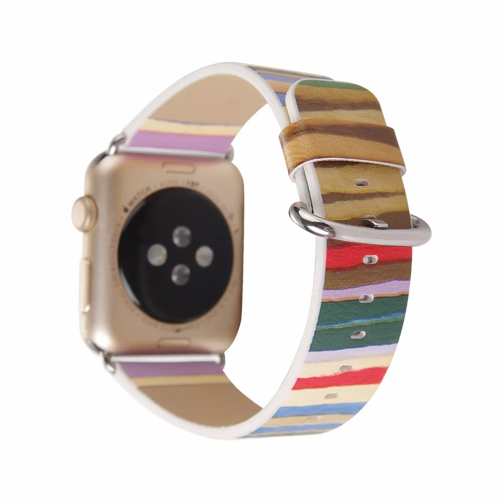 Espanson кожаный Ремешки для наручных часов аксессуар Браслет apple watch группа 42 мм 38