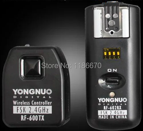 Беспроводной студийный триггер Yongnuo RF 602 RF602 Speedlite Speedlight с дистанционным спуском