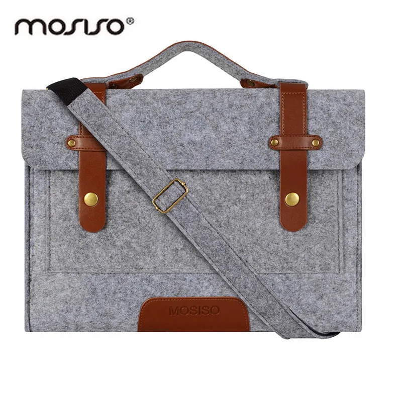 MOSISO 13 15 дюймов шерстяная войлочная сумка для ноутбука портфель мессенджер