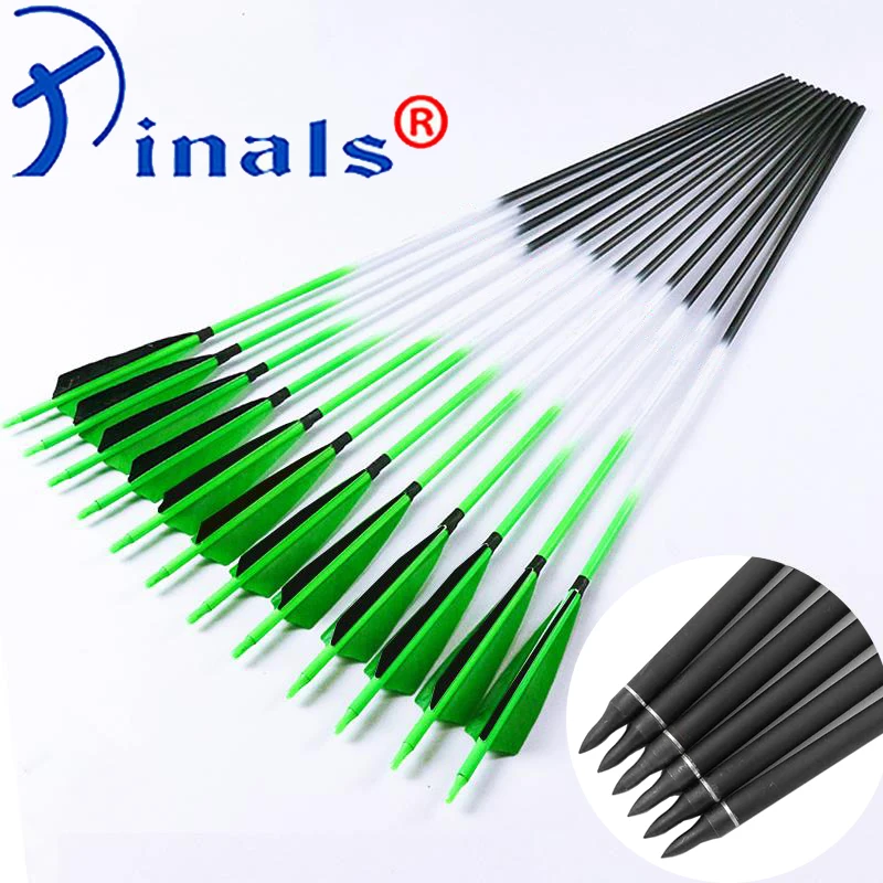 Pinals Carbon Arrows Spine 300 340 400 500 600 ID6.2mm индейки лопатки составные Рекурсивные луки для