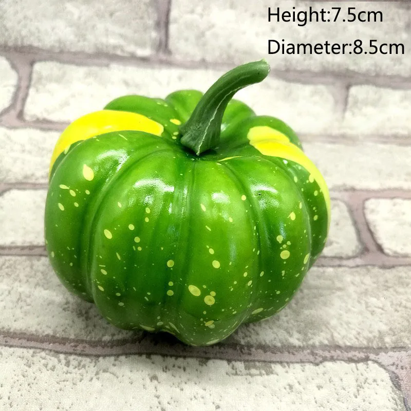Pumpkin 2 Пластиковый пенный реалистичный имитация, модный реквизит для свадебной вечеринки, 1 шт., Хит, искусственный ребенок, образование, поддельные фрукты, овощи - Цвет: Pumpkin 2