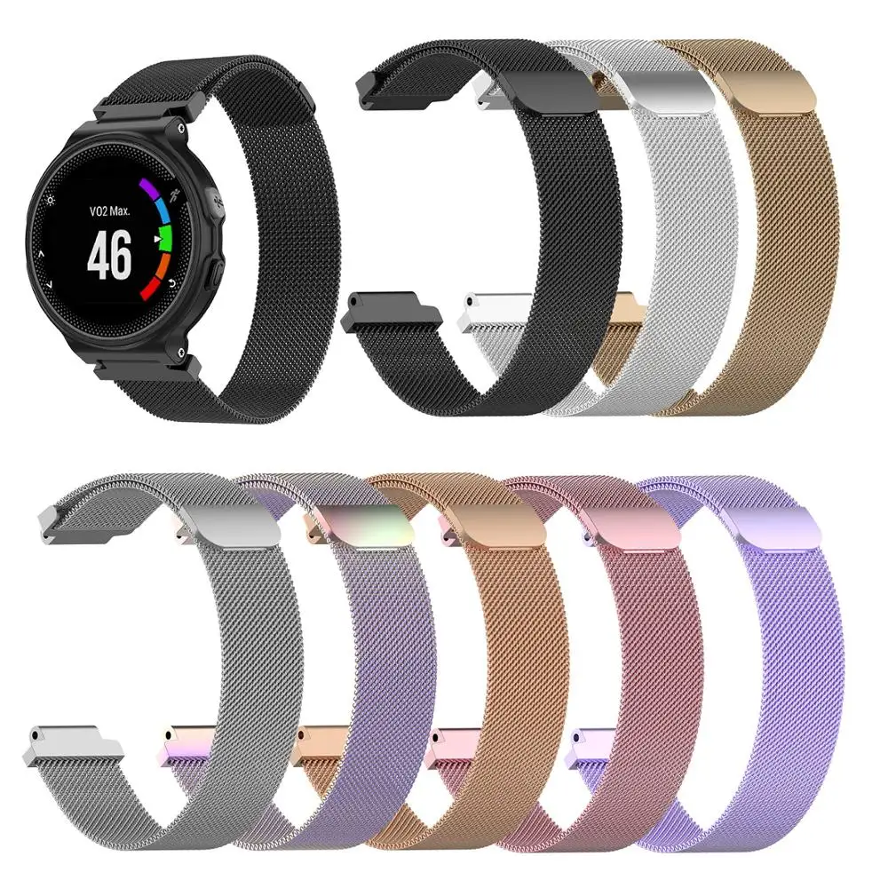 Ремешок для смарт-часов Garmin Forerunner 220 230 235 630 620 735XT подход S20 S5 S6 ремешок для наручных часов Apple Watch, Миланский Браслет с отверткой