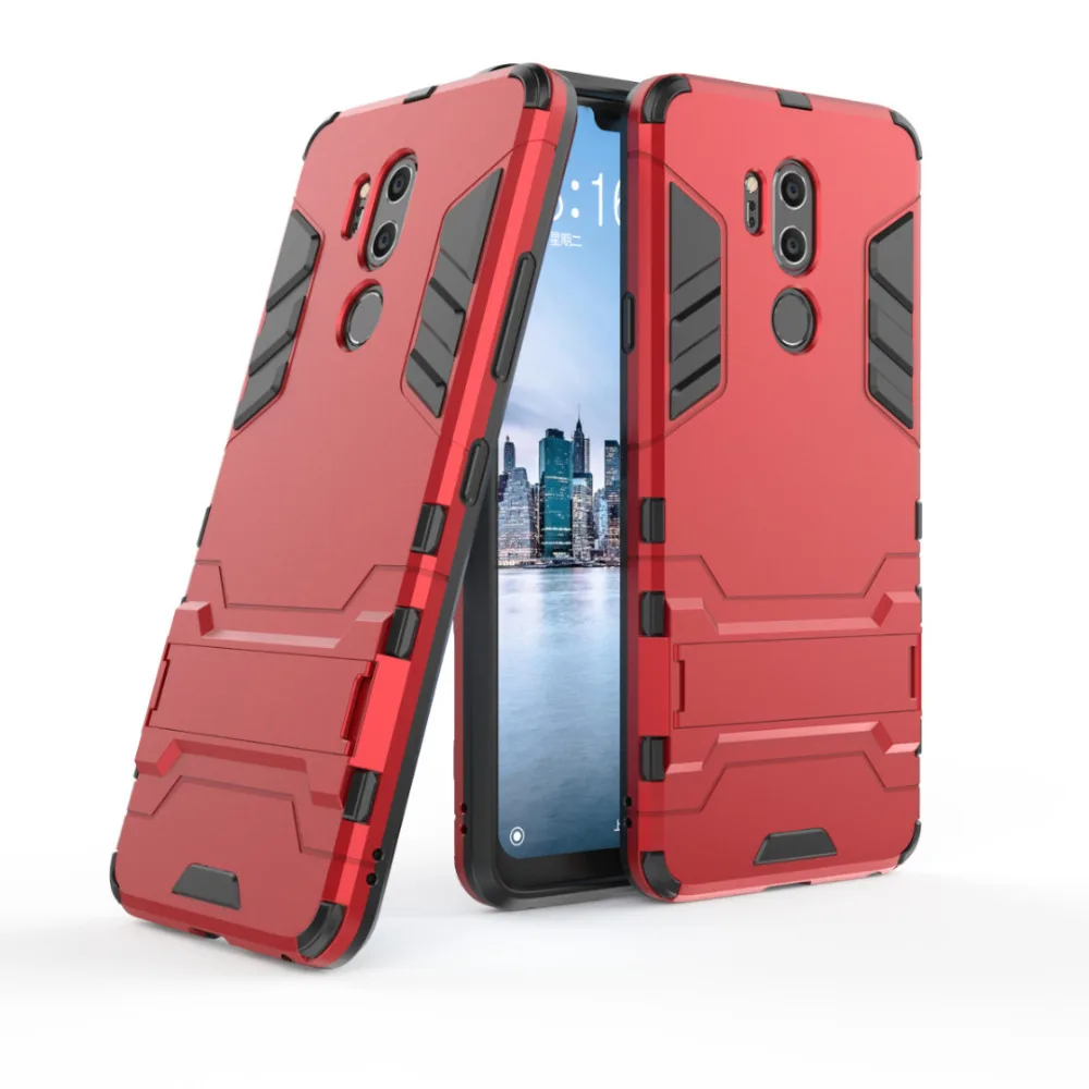 Чехол byheyang для LG G7 ThinQ прочный ударопрочный чехол Прочный Гибридный Robot Armor