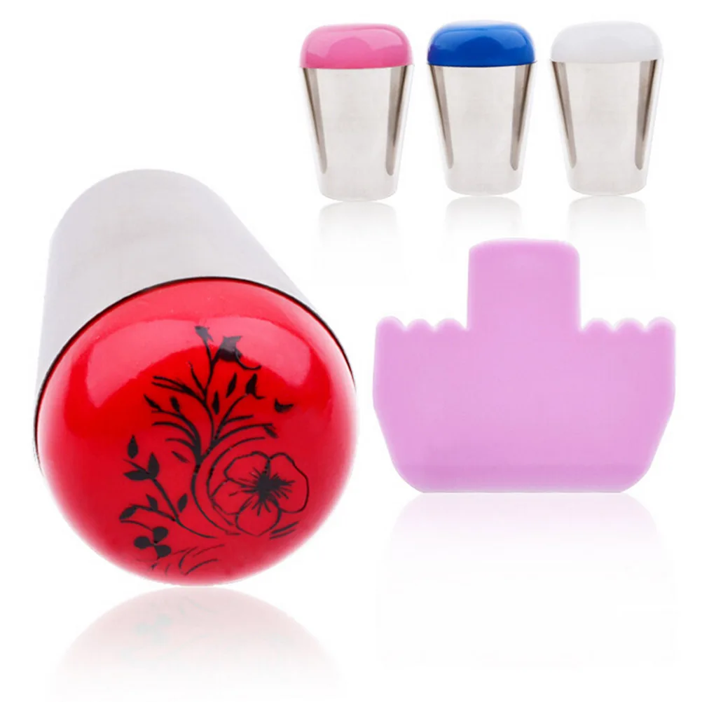 1 шт. 4 см Зефир Большой Джамбо дизайн ногтей штамп силиконовые пополнения