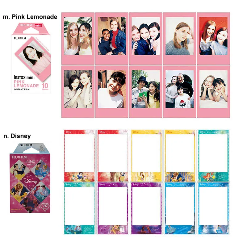 Подлинная Fujifilm Instax Mini 8 9 цветная фотобумага 10 шт. для Fuji 9 8 7s 50 90 25 70 Share SP-2 SP-1 Liplay мгновенная камера