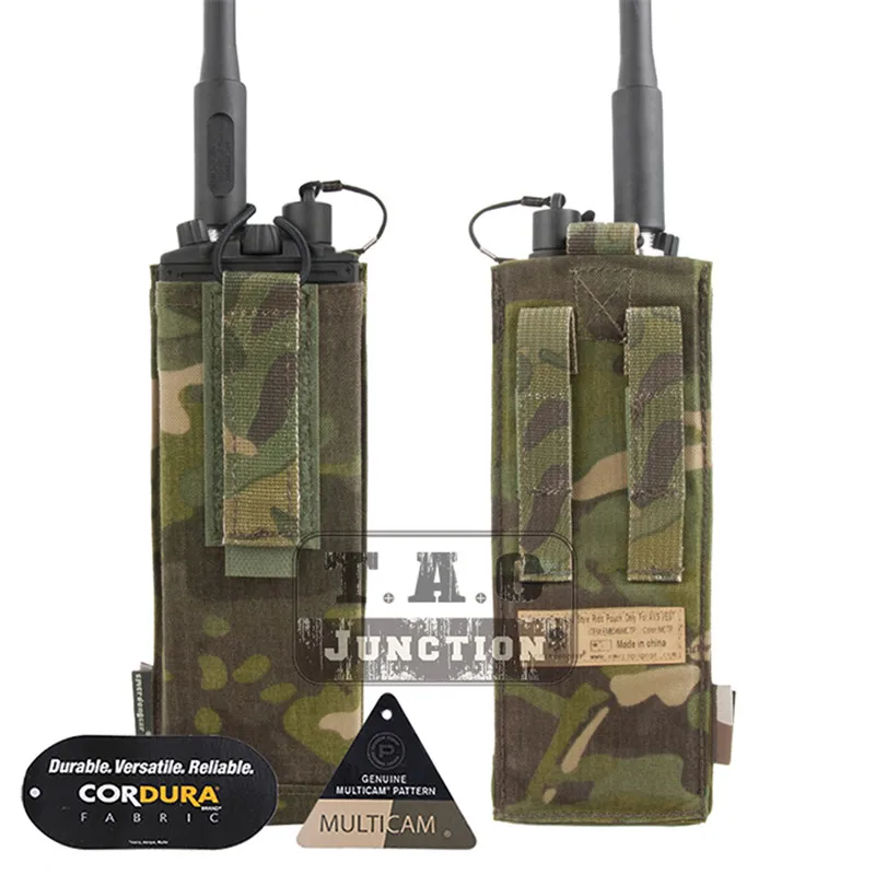 MCTP Emerson тактическая радиостанция MBITR сумка EmersonGear Портативная сумка Регулируемая рация Карманный Перевозчик с крюком и петлей для AVS жилет - Цвет: MCTP
