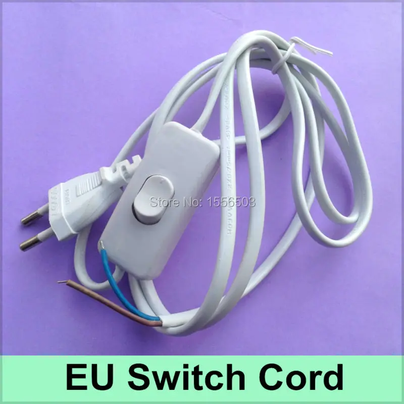 Кабель переключателя 20 шт./лот 1 8 м шнур ВКЛ ВЫКЛ для светодиодной лампы