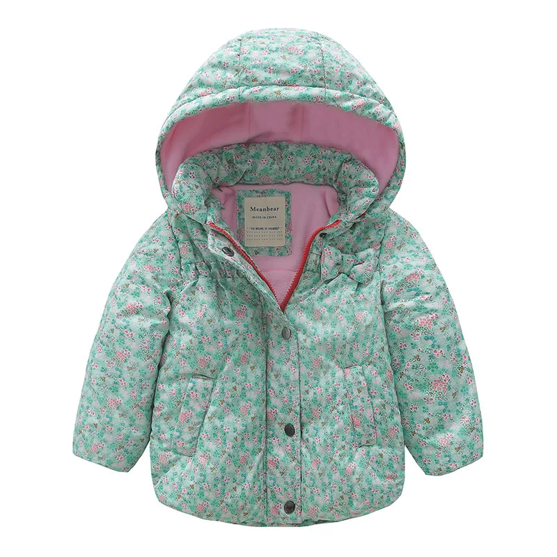 Kids Winter Coat New Year Fashion Cotton Warm Jackets Girls Bow-knot Detachable Hoodies Children Windproof Waterproof Outerwear | Детская