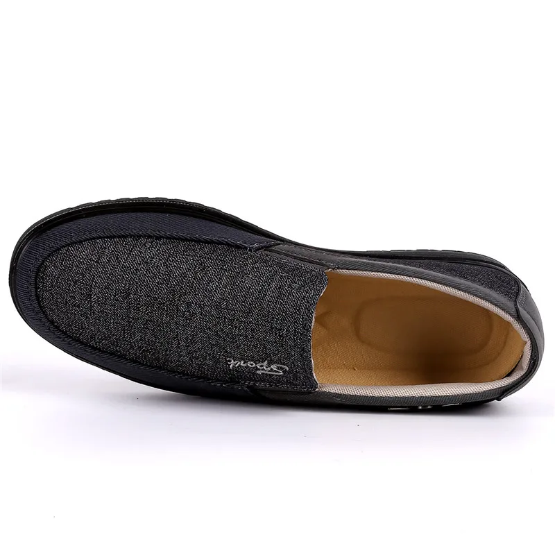 Plus Size 38-48 Men's Shoes Comfortable Men Casual Canvas Breathable Loafers Slip-on Footwear Walking Multicolor | Обувь