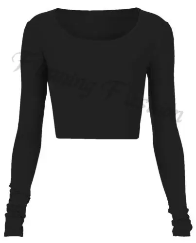 Подробная информация о продавце США новинка Женский кроп-топ с длинным рукавом