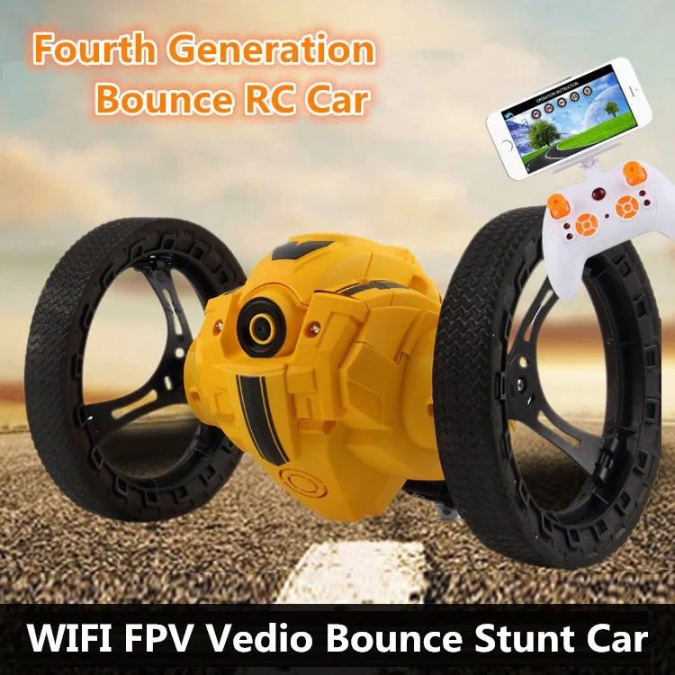 Модный подарок WIFI FPV в реальном времени Прыгун RC трюк Vedio автомобиль 4CH 2 4 ГГц