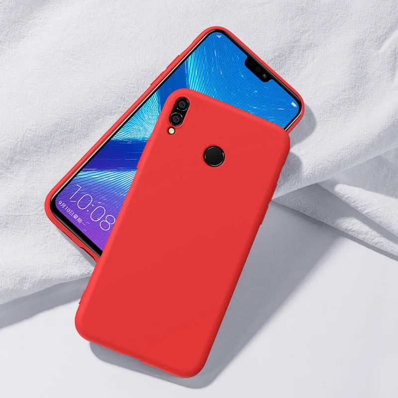 Чехол Raugee для huawei Honor 8X, чехол Honor 8X, бампер, противоударный жидкий силиконовый чехол, чехол для huawei Honor 8X Max, чехол, броня - Цвет: Red